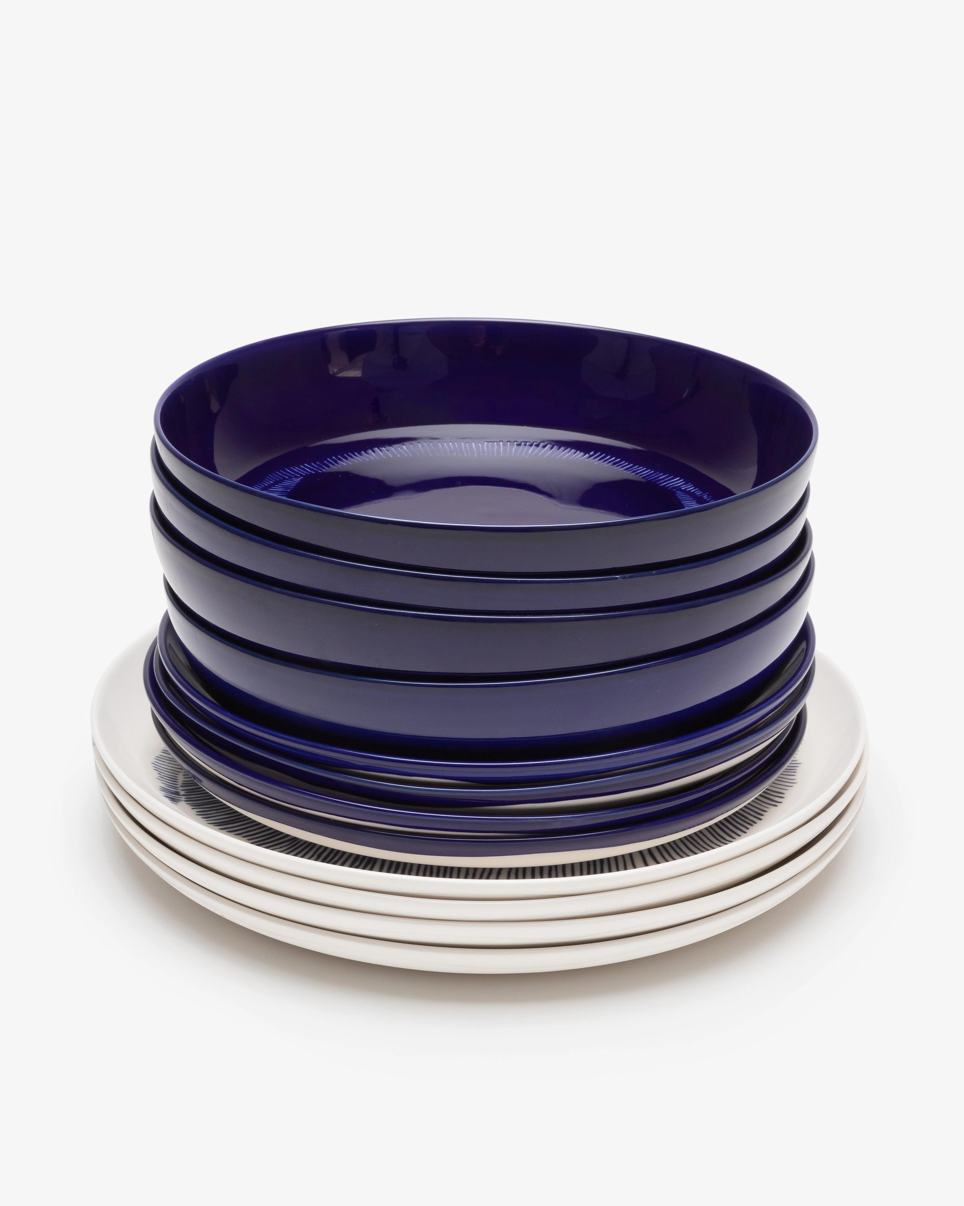 Dinner Set 12 pieces blue Feast