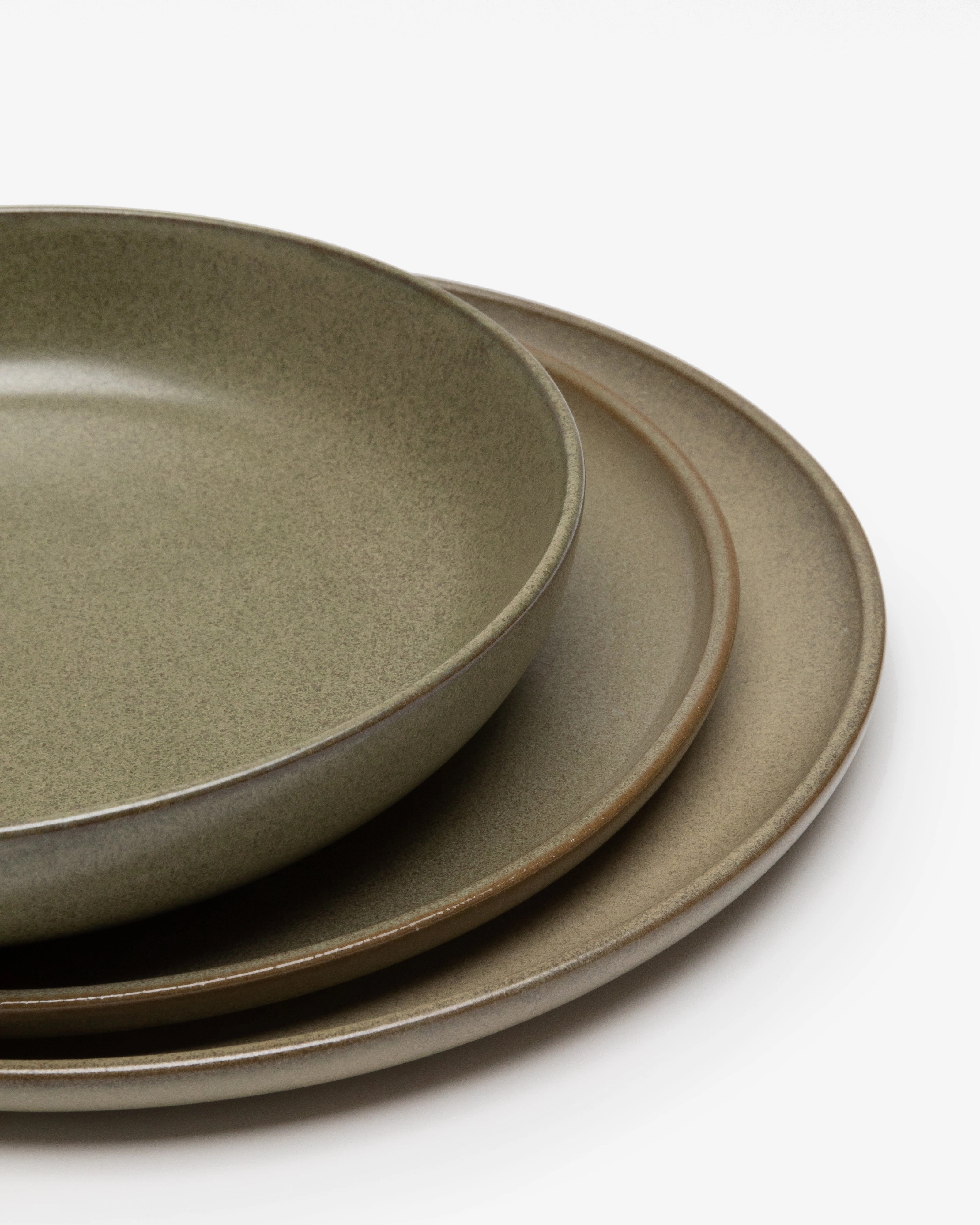 Dinner Set 12 pieces camogreen Surface