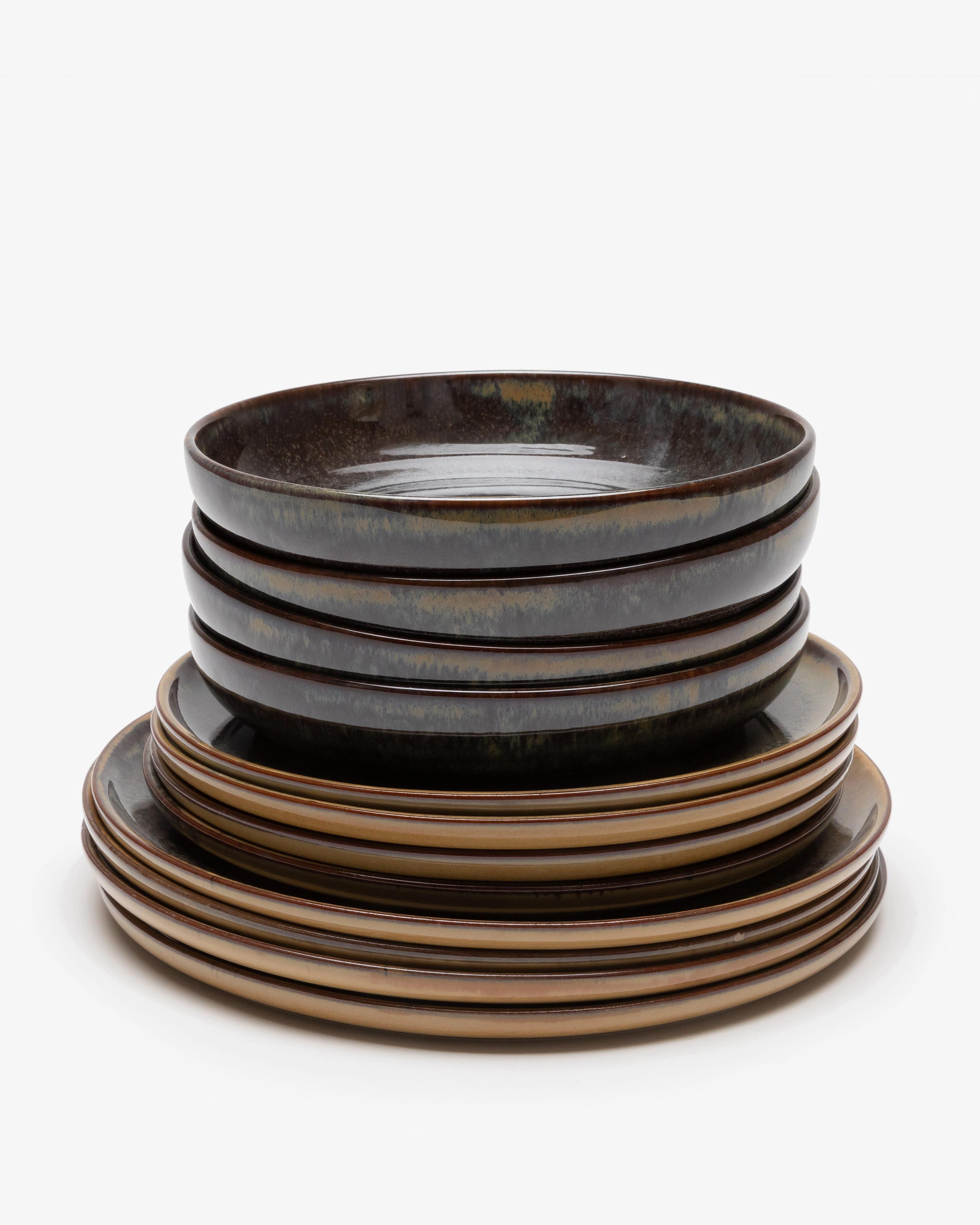Dinner Set 12 pieces indi gray Surface