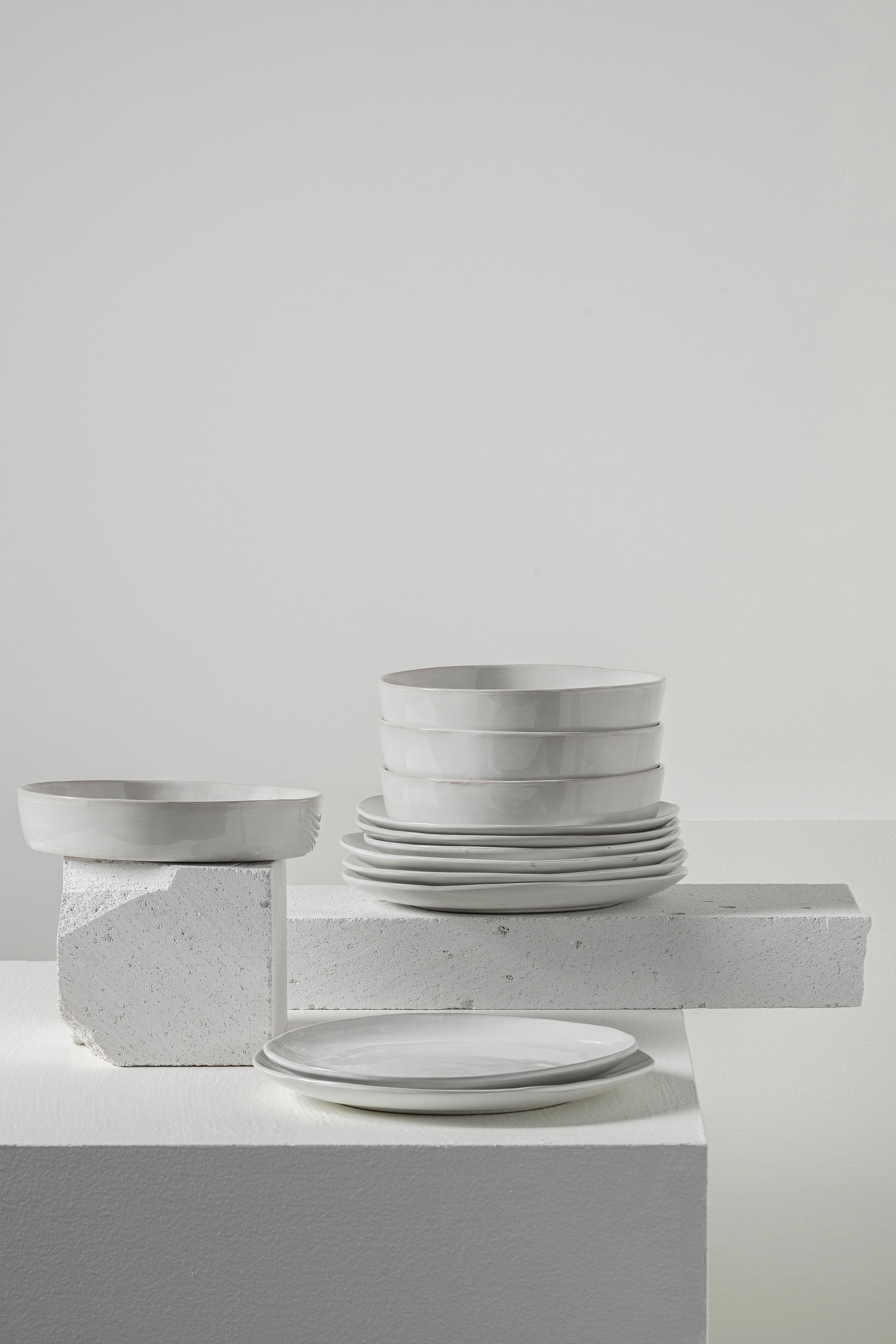 Dinner Set 12 pieces off-white La Mre