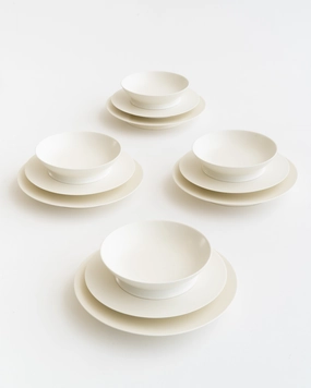 Dinner Set 12 pieces Off White Ra