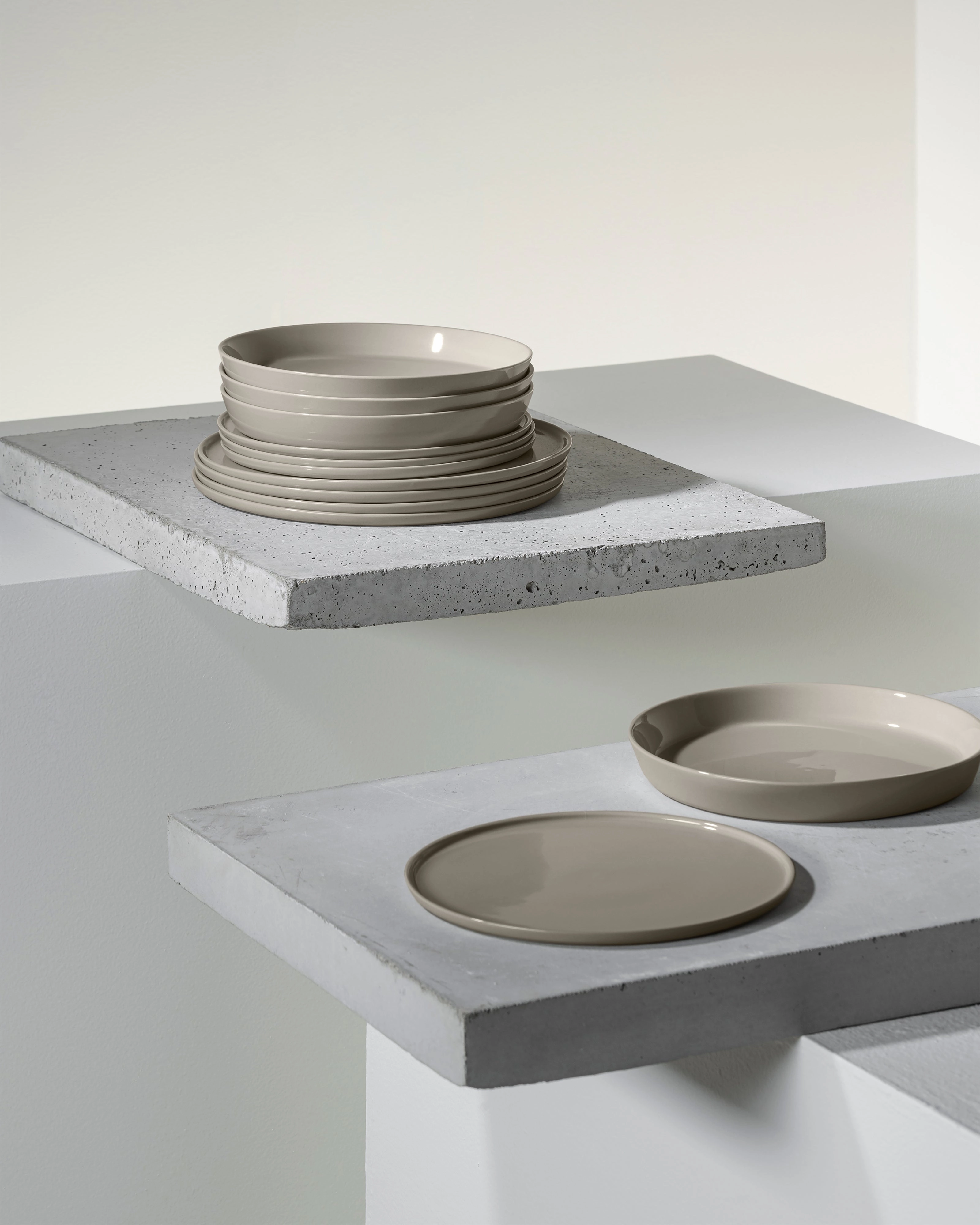 Dinner Set 12 pieces sand Cena