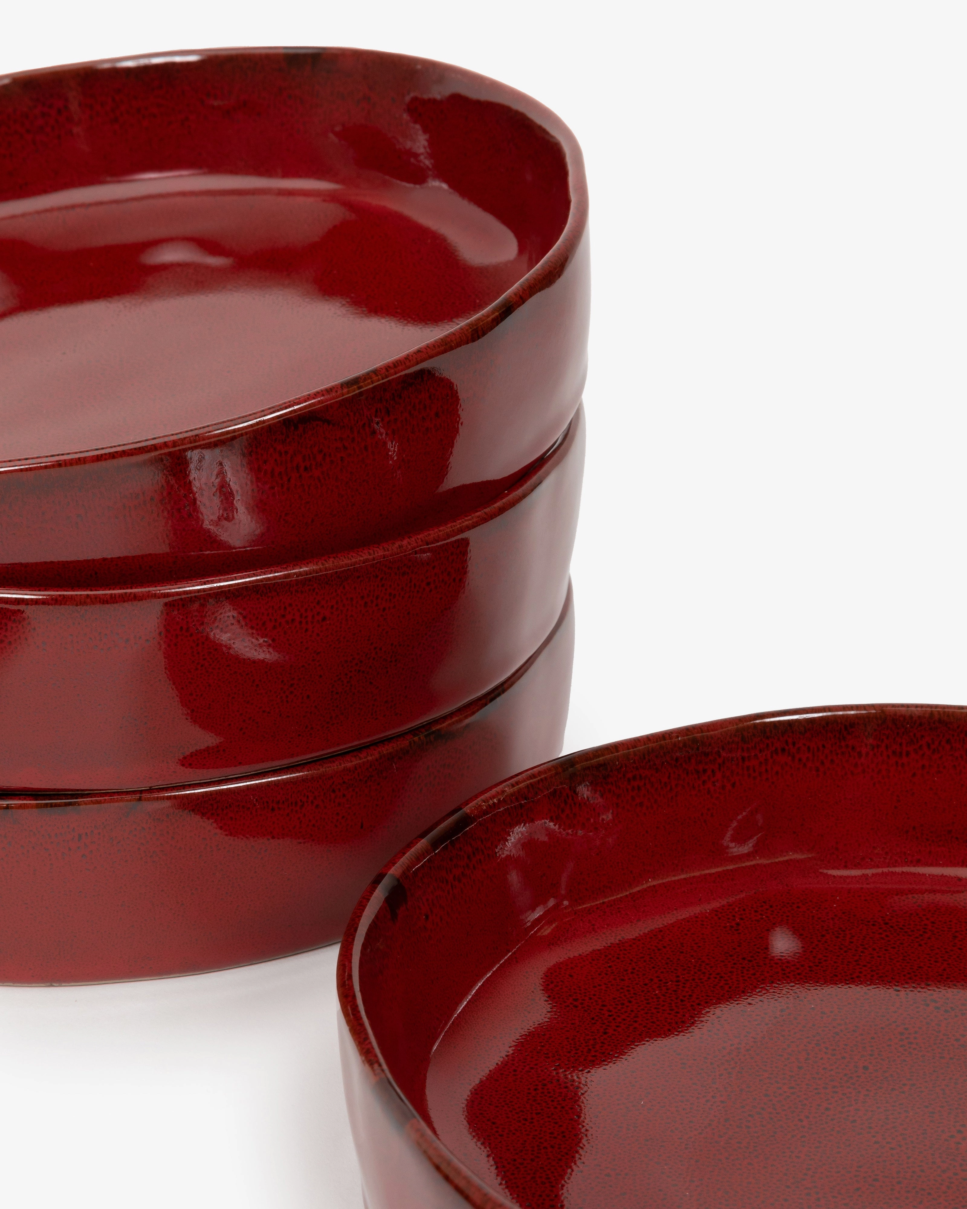 Dinner Set 12 pieces venetian red La Mre