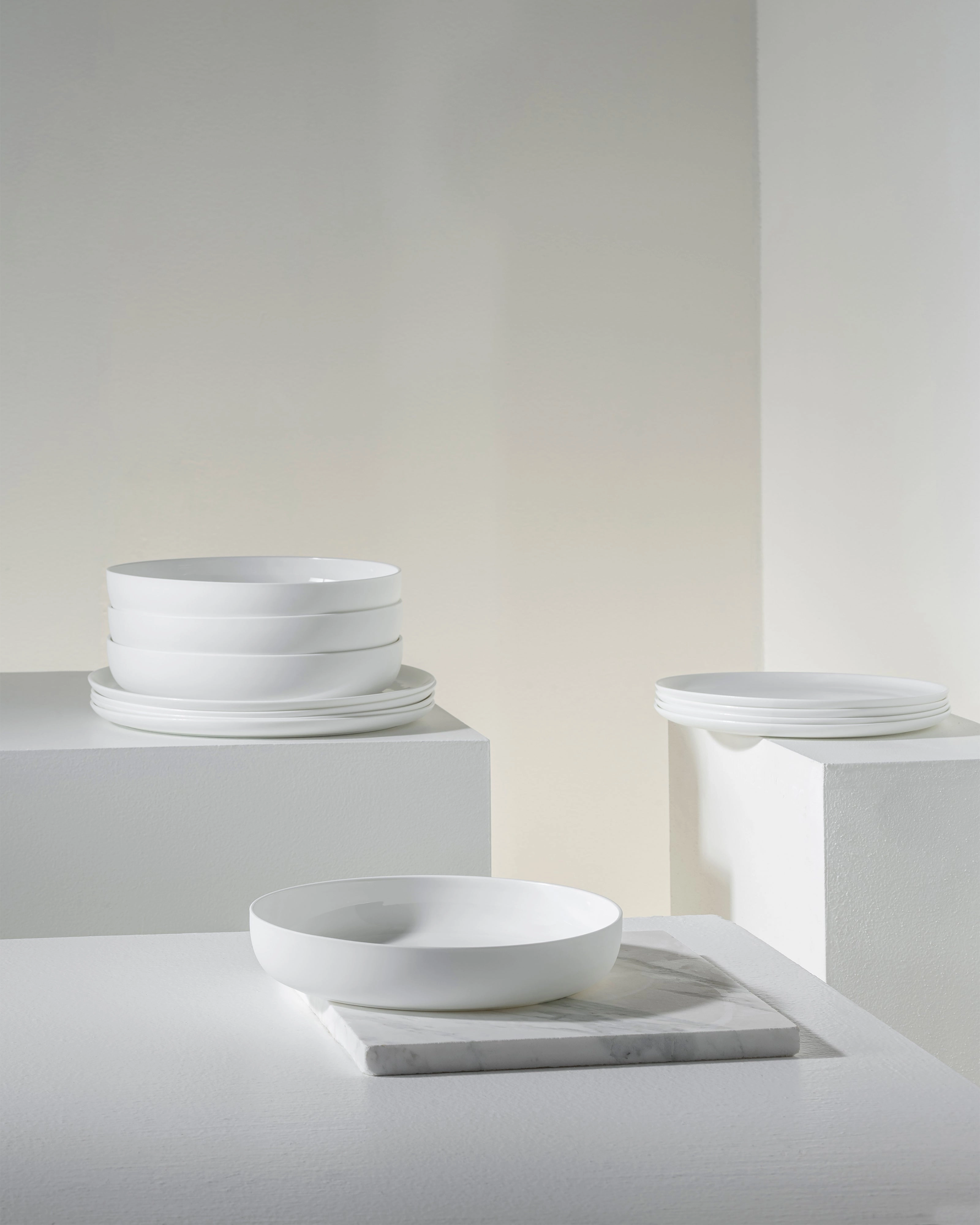 Dinner Set 12 pieces white Base
