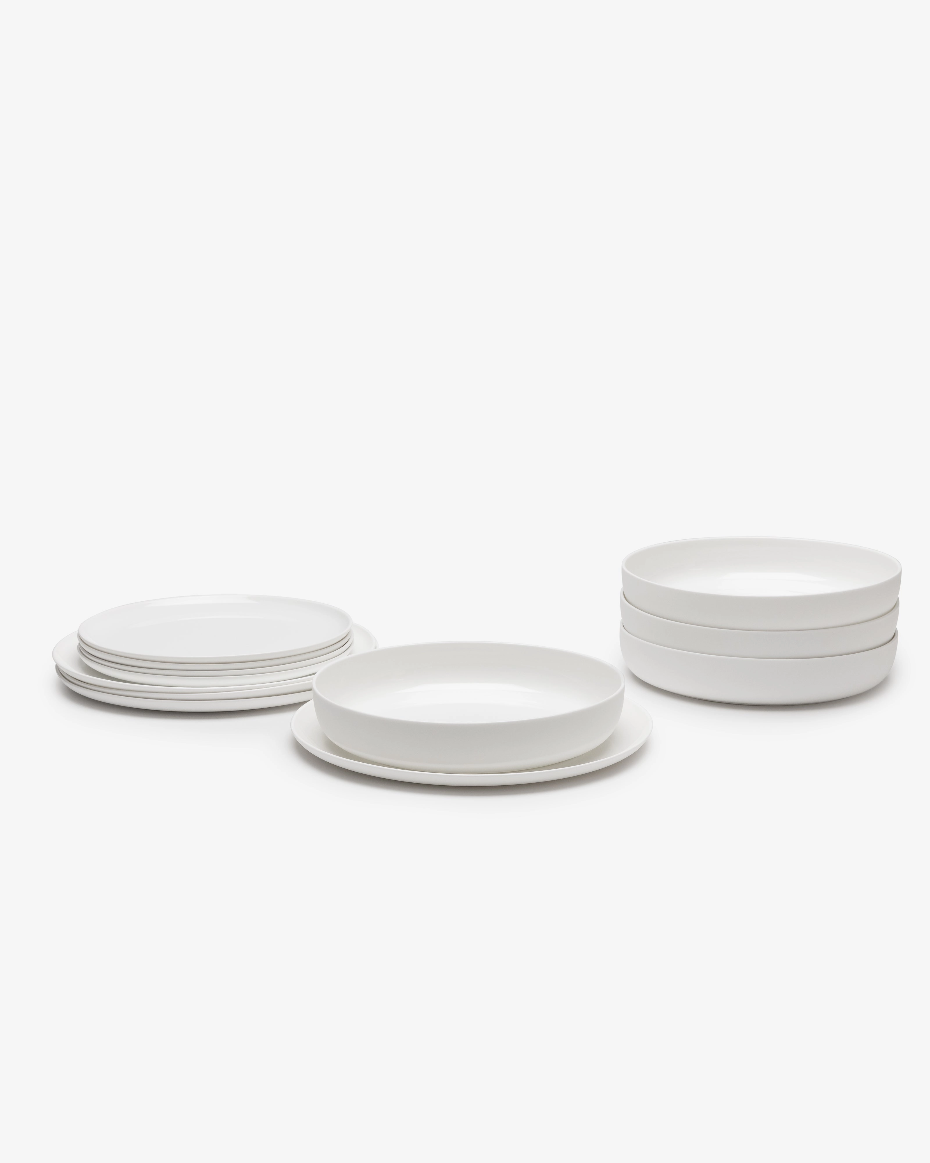 Dinner Set 12 pieces white Base