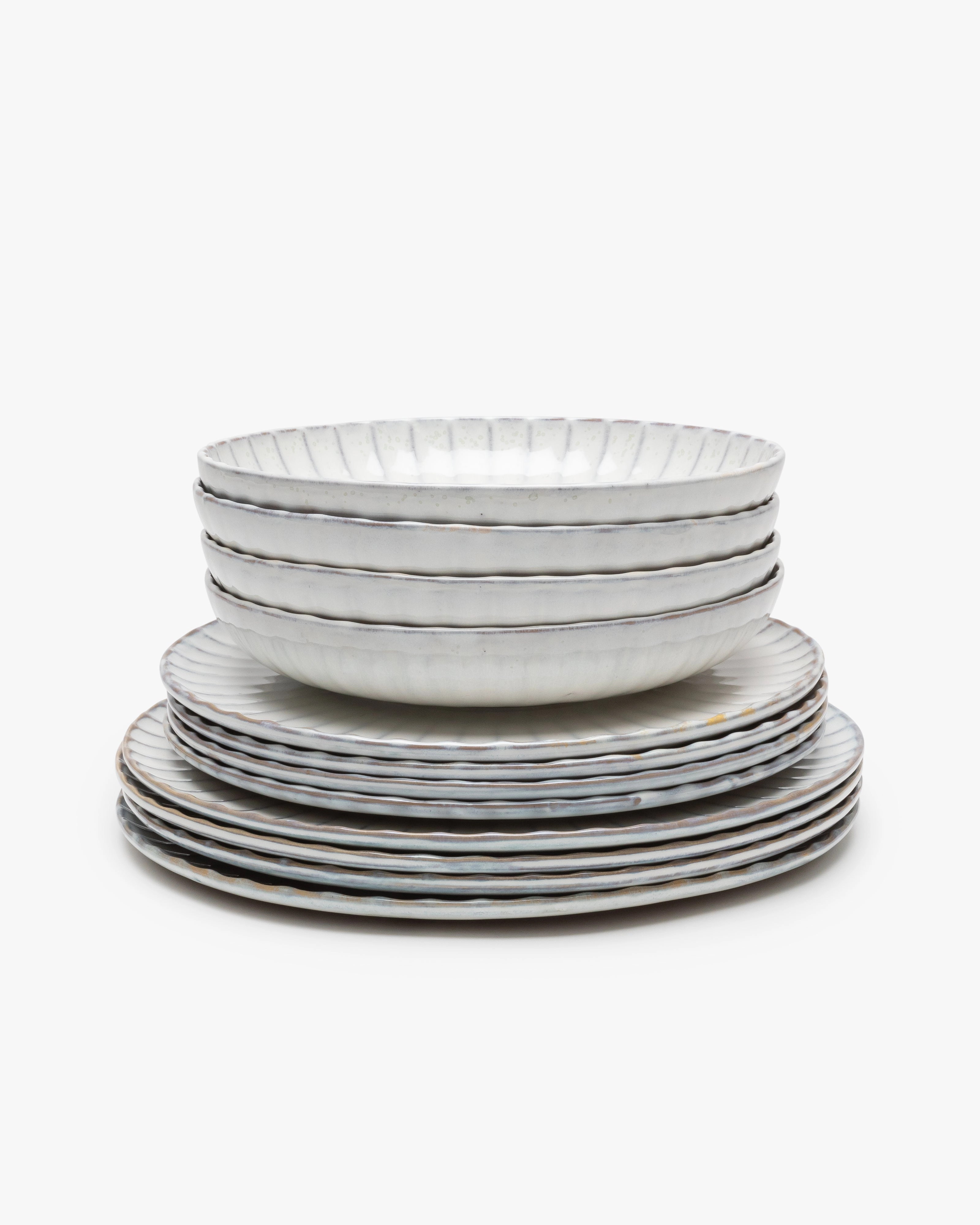 Dinner Set 12 pieces white Inku