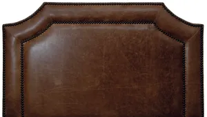Distressed Butte Leather Headboard bedroom furniture, nightstand