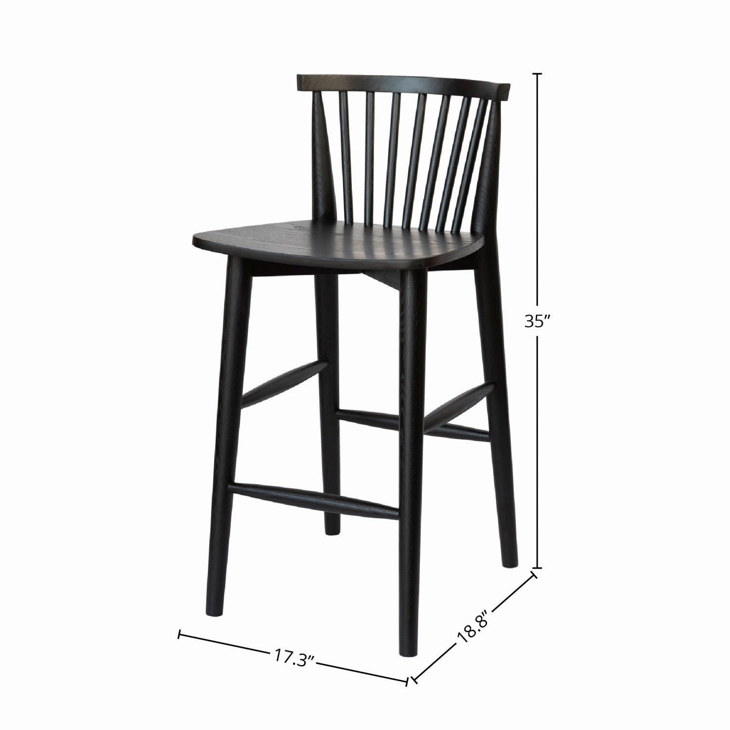 Dorsen Counter Stool - Black