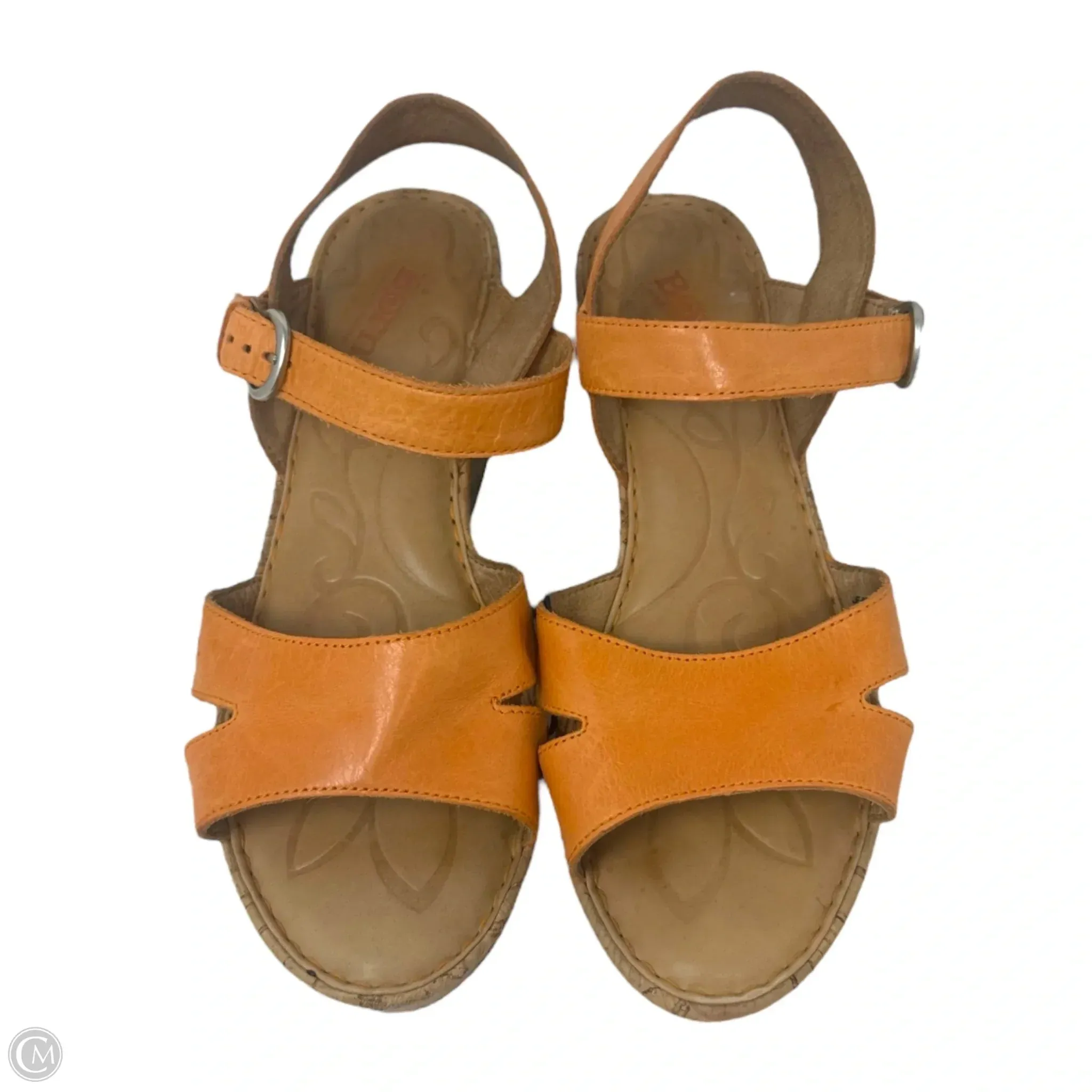 Du Jour Wedge Sandals By Born In Orange, Size: 9 born
