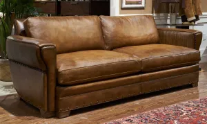 Duncan II Handcrafted Western Style Luxury Leather Sofa gaming chair, computer chair