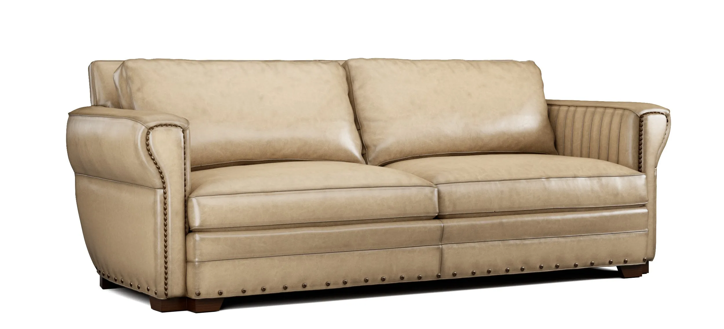 Duncan II Handcrafted Western Style Luxury Leather Sofa