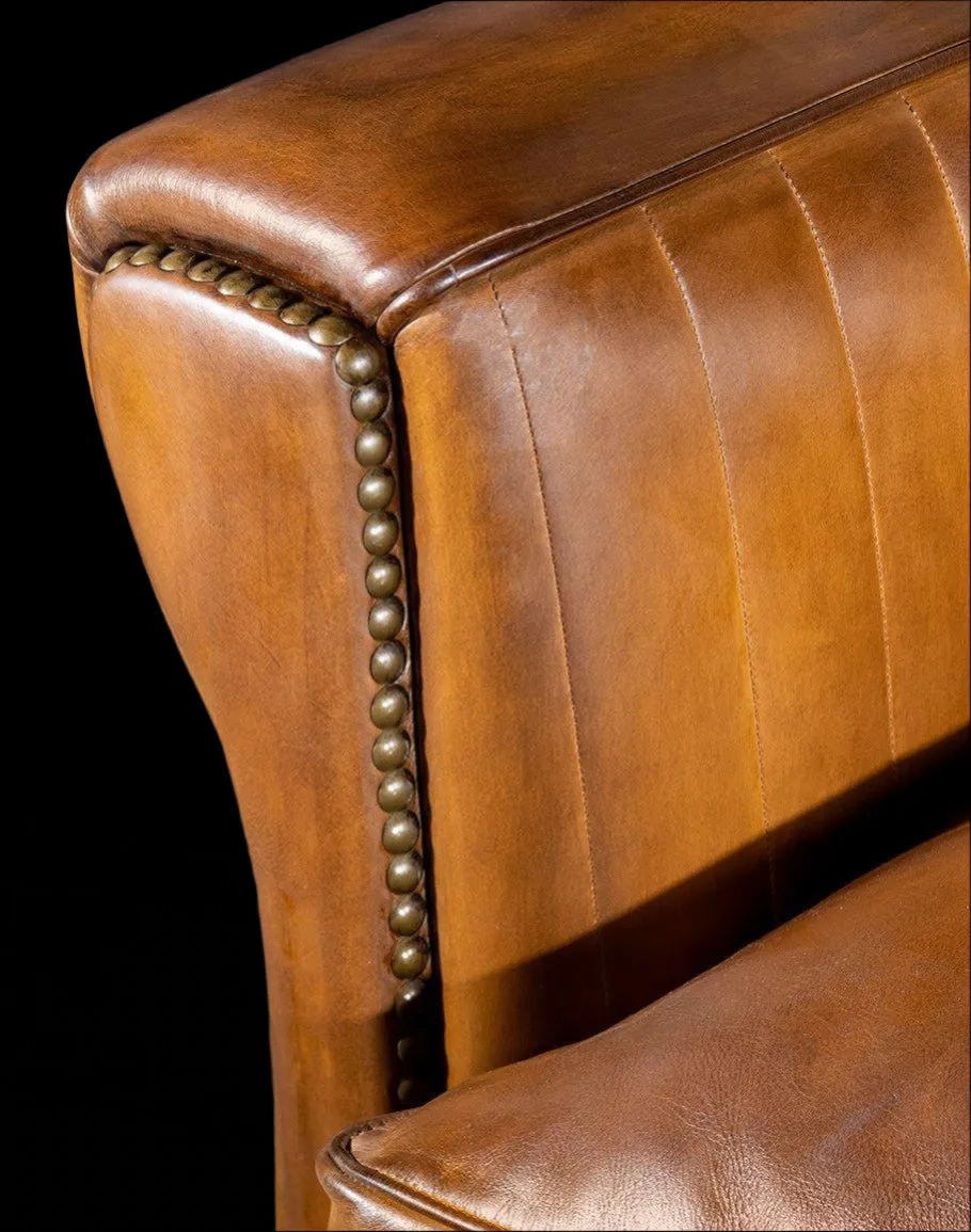 Duncan ll Handcrafted Western Style Luxury Leather Chair