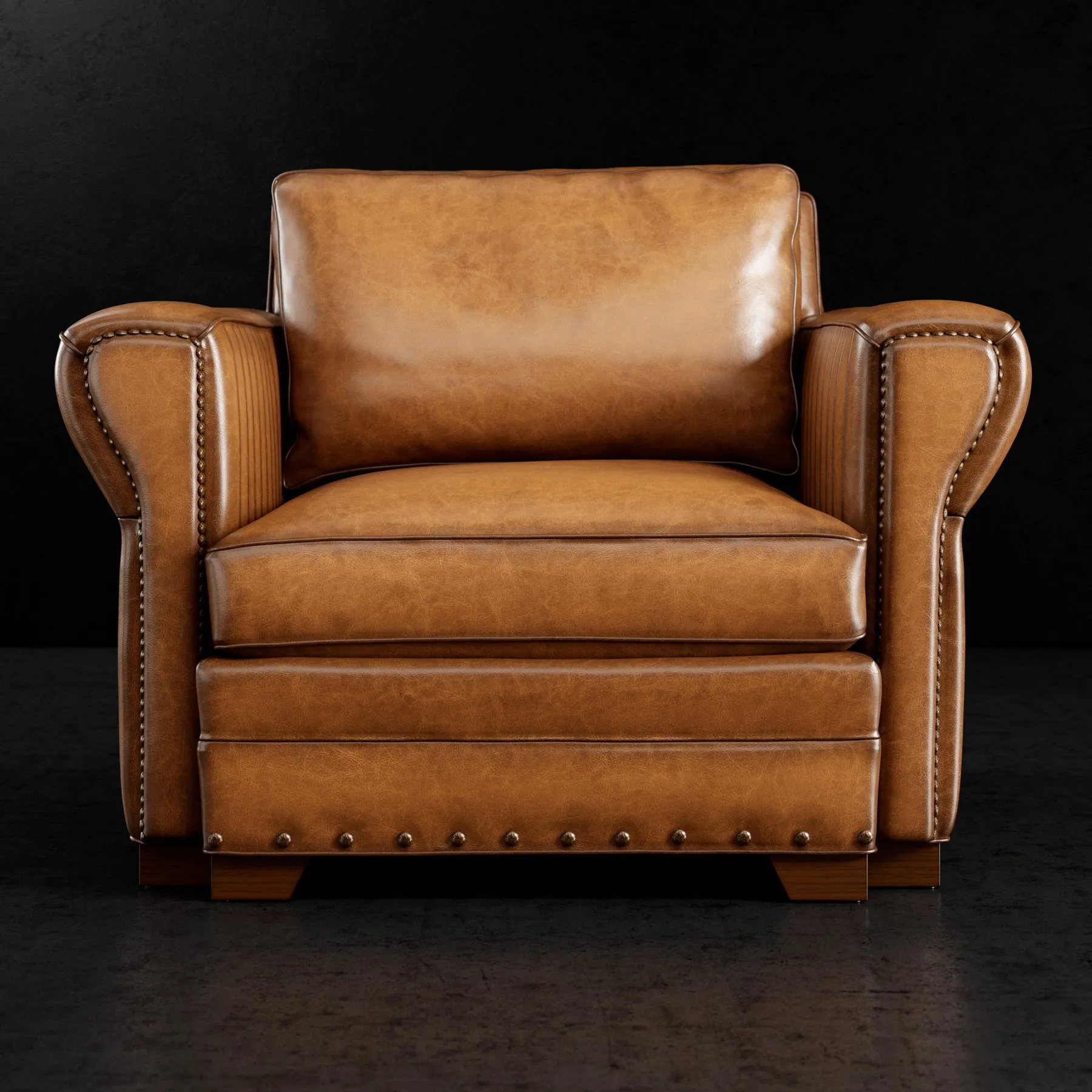 Duncan ll Handcrafted Western Style Luxury Leather Chair