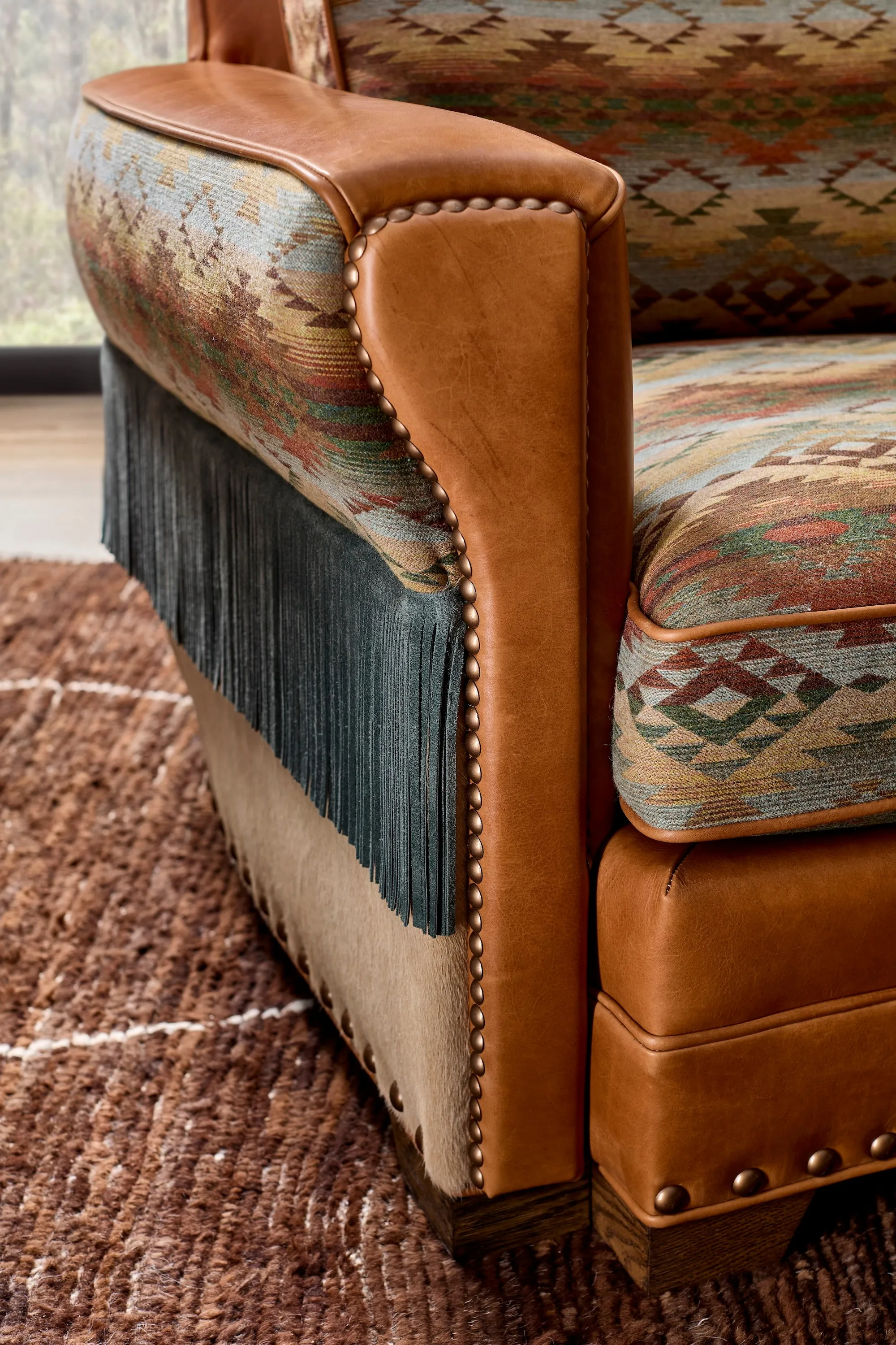 Duncan ll Handcrafted Western Style Luxury Leather Chair