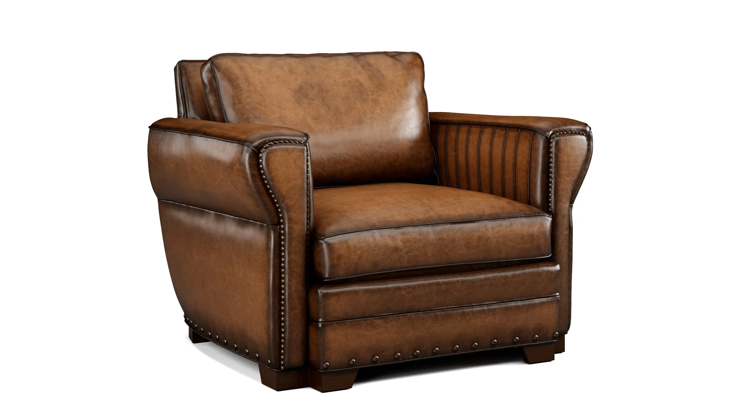 Duncan ll Handcrafted Western Style Luxury Leather Chair