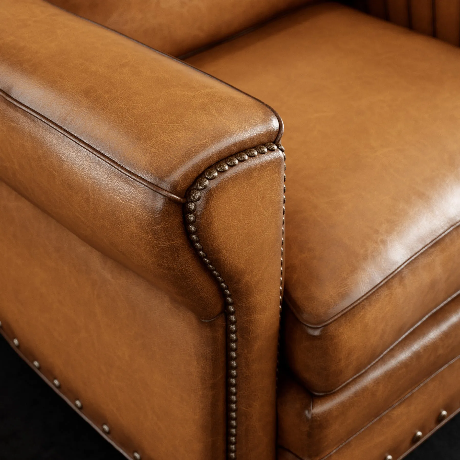 Duncan ll Handcrafted Western Style Luxury Leather Chair
