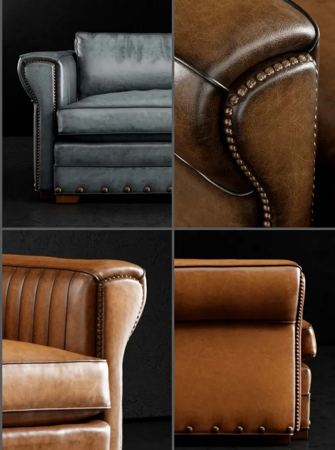 Duncan ll Handcrafted Western Style Luxury Leather Chair