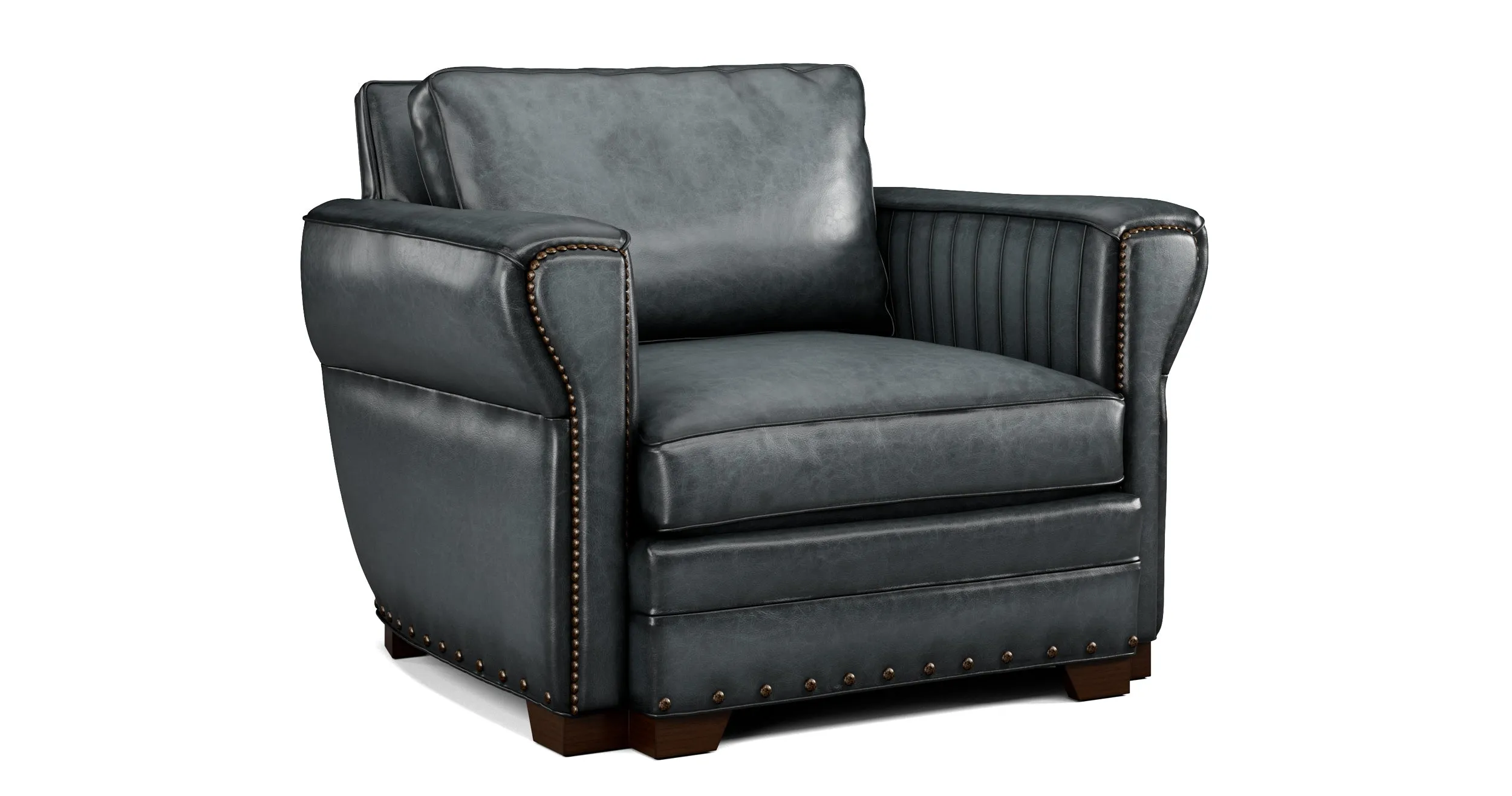 Duncan ll Handcrafted Western Style Luxury Leather Chair