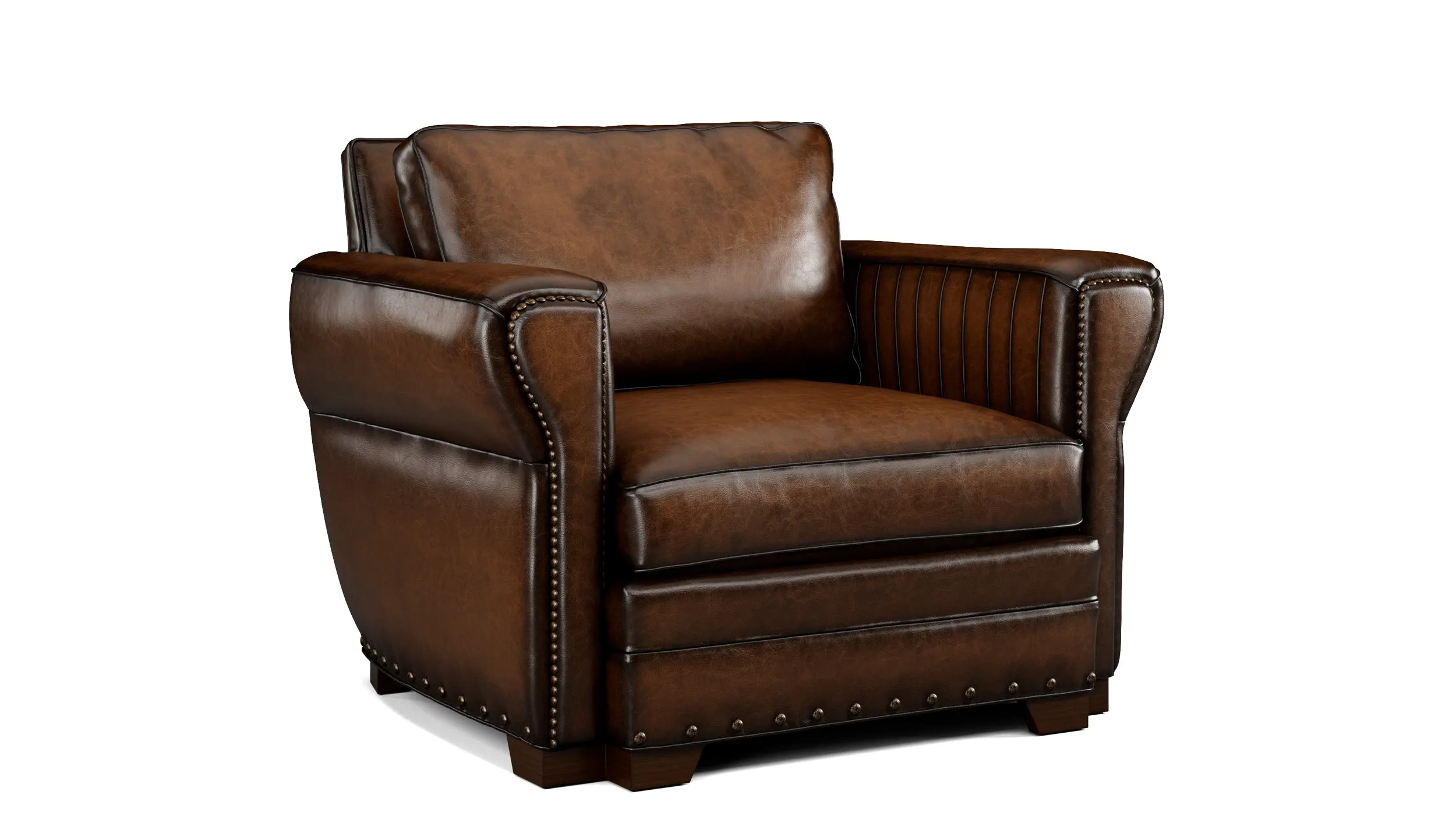 Duncan ll Handcrafted Western Style Luxury Leather Chair