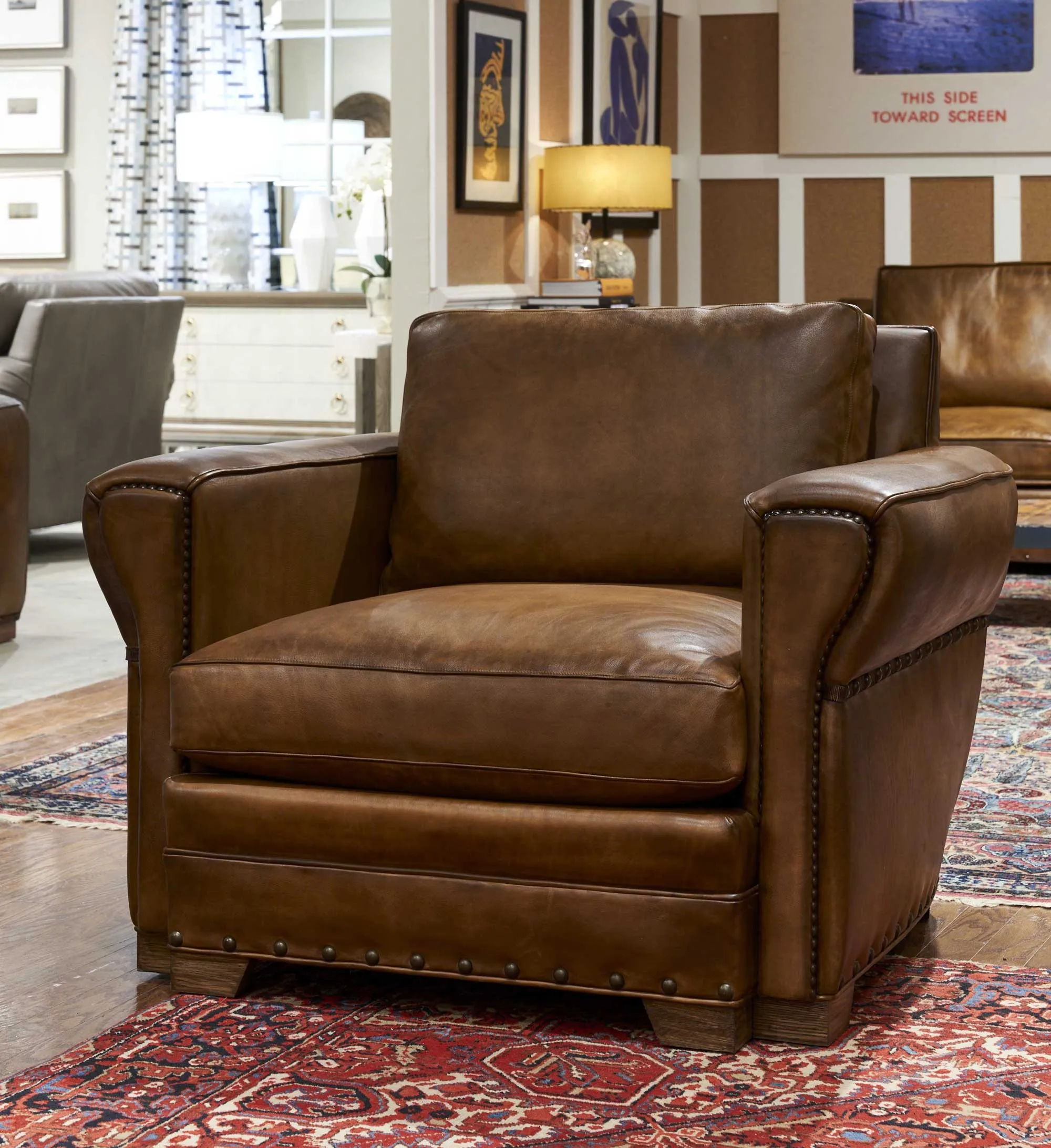 Duncan ll Handcrafted Western Style Luxury Leather Chair