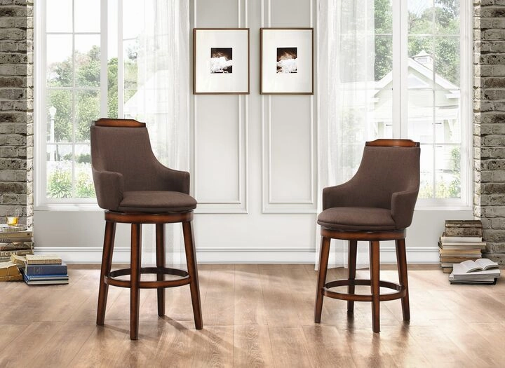 Dusty Counter Height Stool - Dark Brown