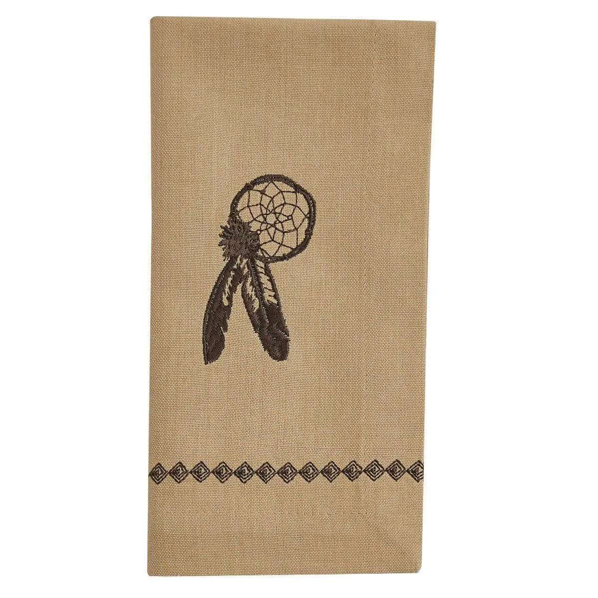 Eagle Feather Embroidered Cloth Napkins