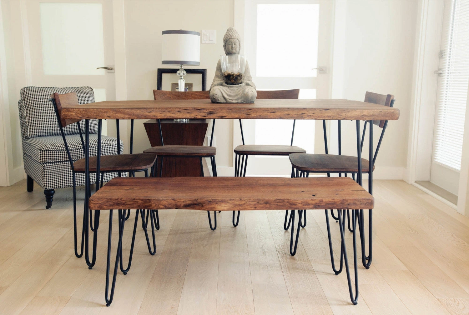 Eberlinn Live Edge Bench - Matte Brown