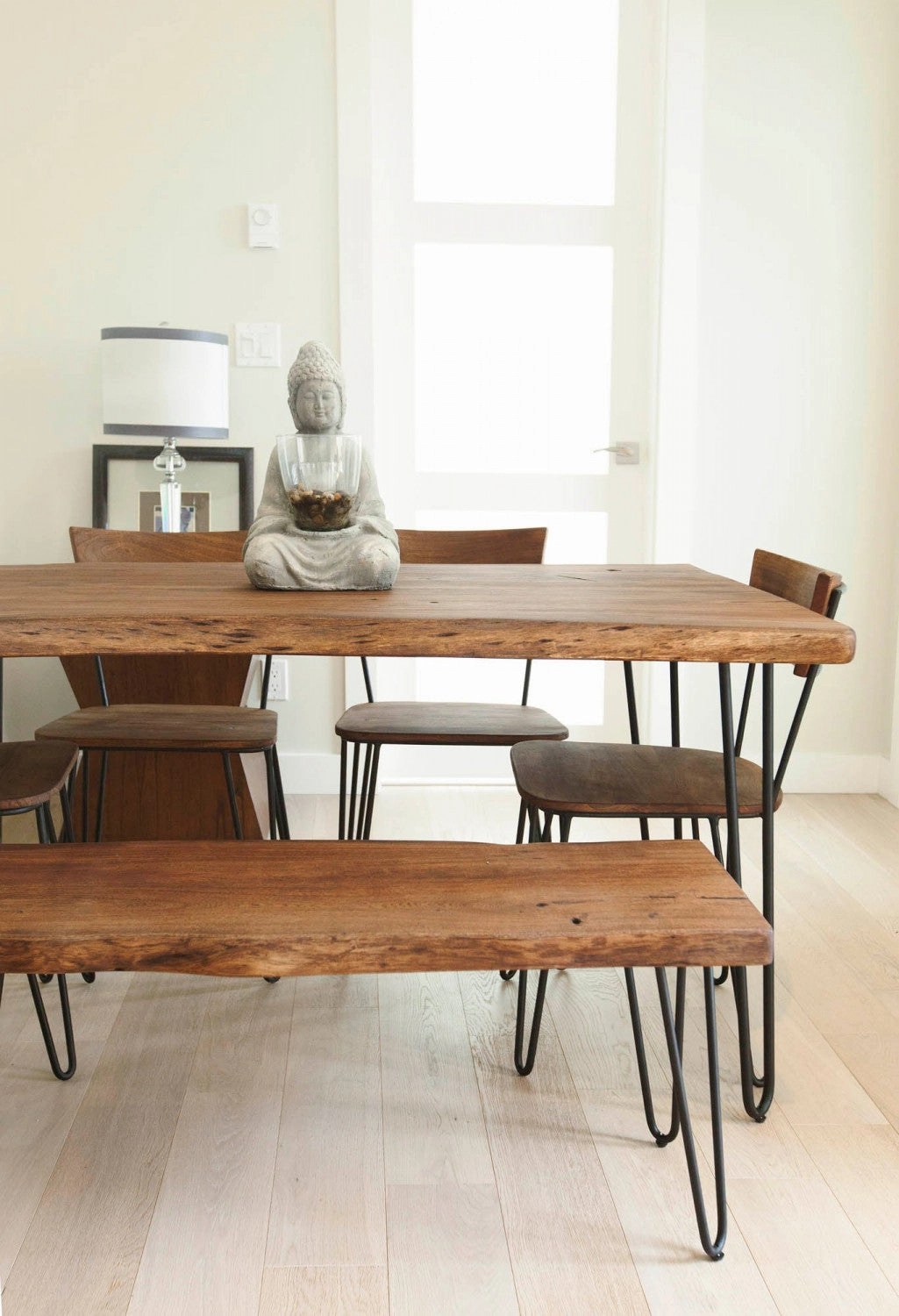 Eberlinn Live Edge Bench - Matte Brown