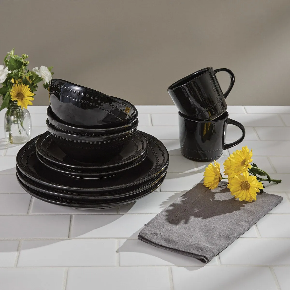 Ebony Dusk Dinnerware Set toilet seat cover, slow close seat