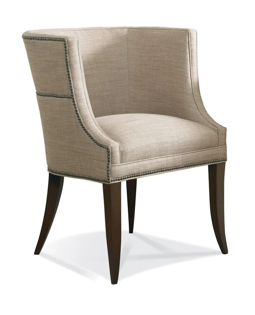 Elegant Linen Pull Up Chair