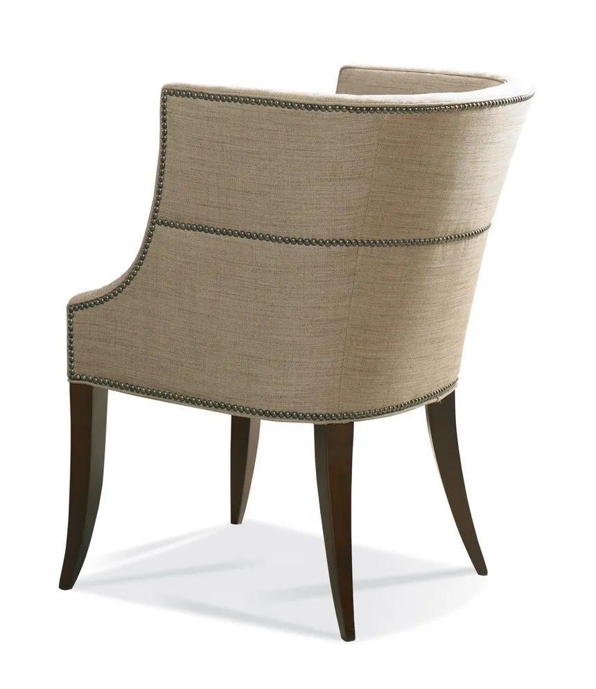 Elegant Linen Pull Up Chair