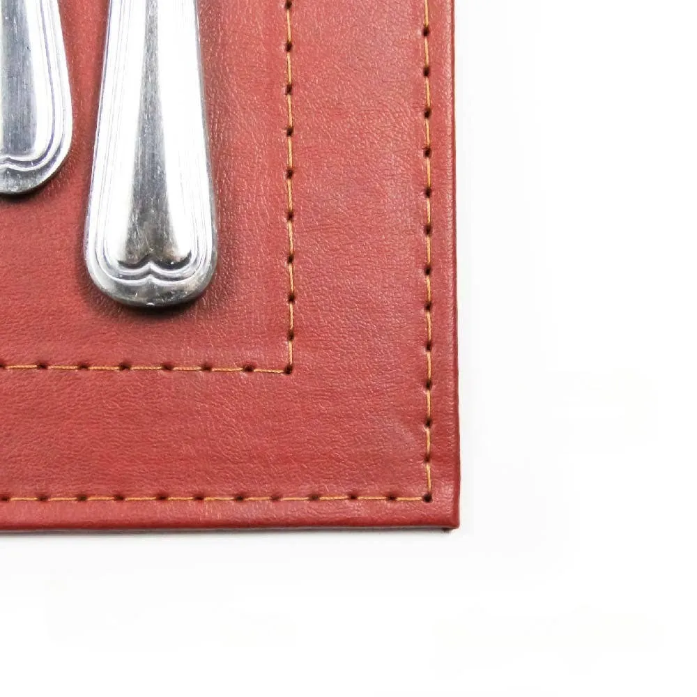 Elegant Luxe Vegan Leather Placemats