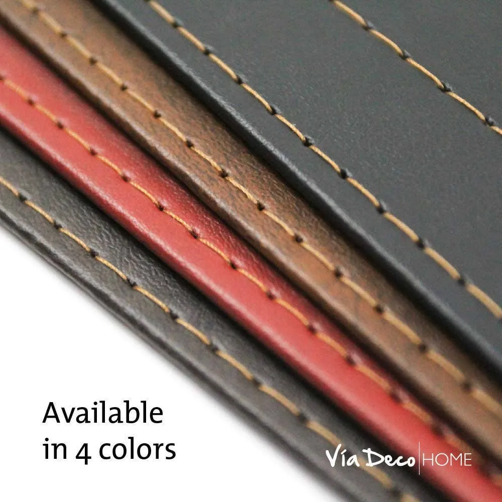 Elegant Luxe Vegan Leather Placemats