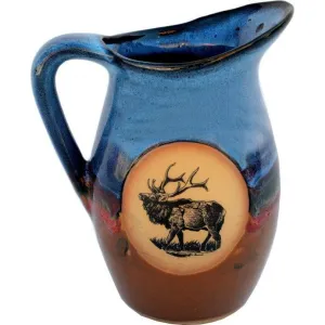 Elk Decor 2 Quart Stoneware Pitcher shower curtain, waterproof liner