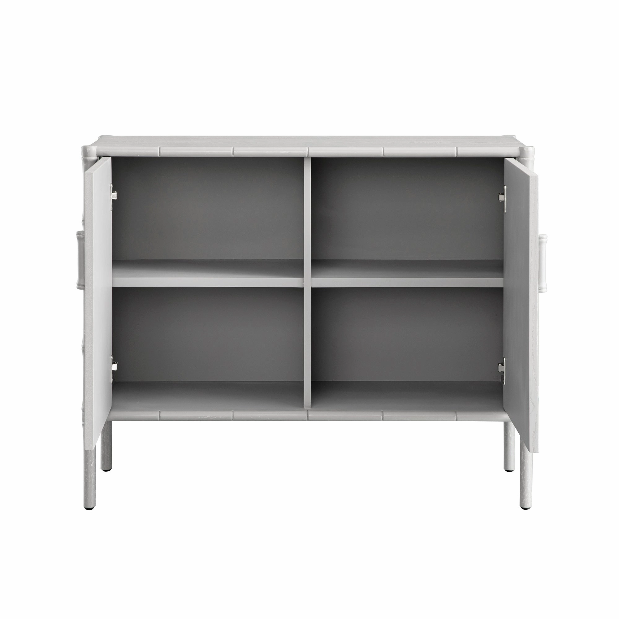 Elstowe Faux Bamboo Small Sideboard, Warm Grey