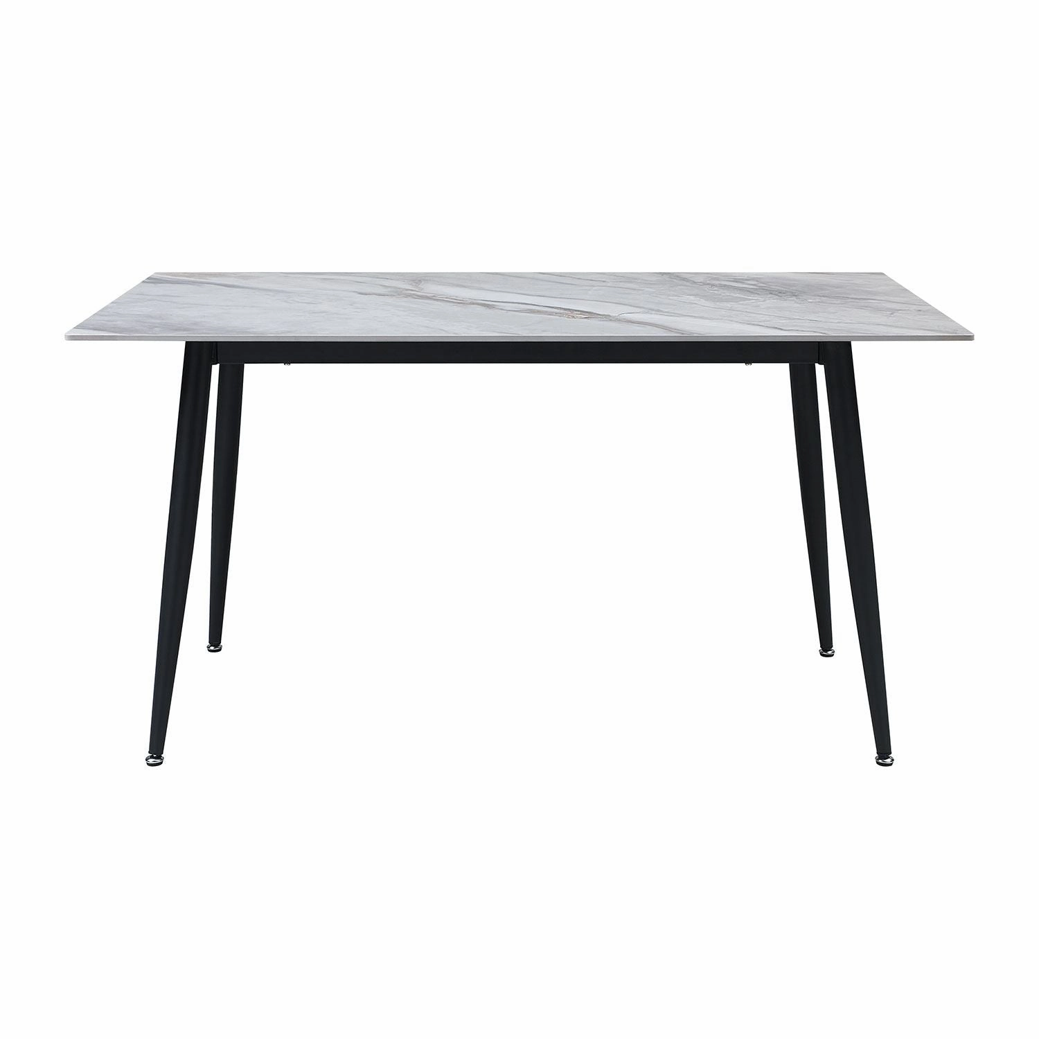 Emberly 7-Piece Sintered Dining Set - Grey, Black