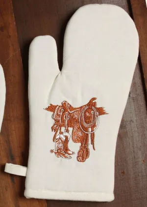 Embroidered Boots & Saddle Oven Mitts blender, kitchen appliance