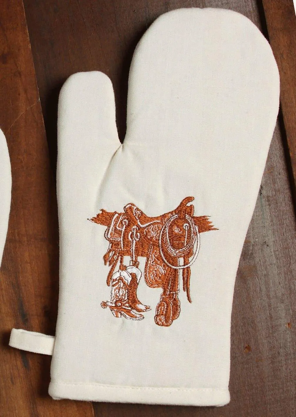 Embroidered Boots & Saddle Pot Holders