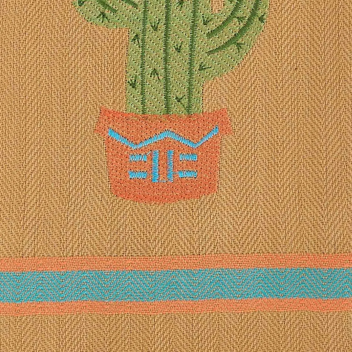 Embroidered Cactus Kitchen Towels
