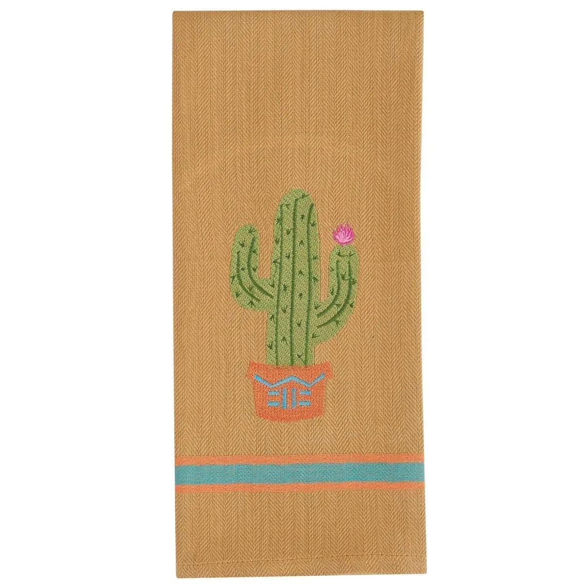 Embroidered Cactus Kitchen Towels