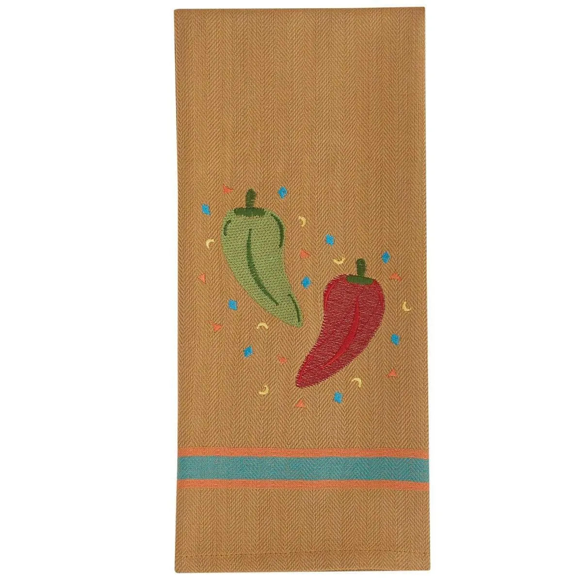 Embroidered Chili Pepper Kitchen Towels
