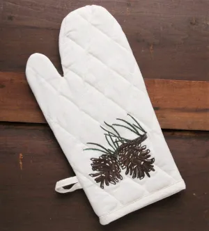 Embroidered Green Pines Oven Mitts blender, kitchen appliance
