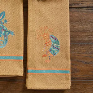 Embroidered Kokopeli Kitchen Towels blender, kitchen appliance