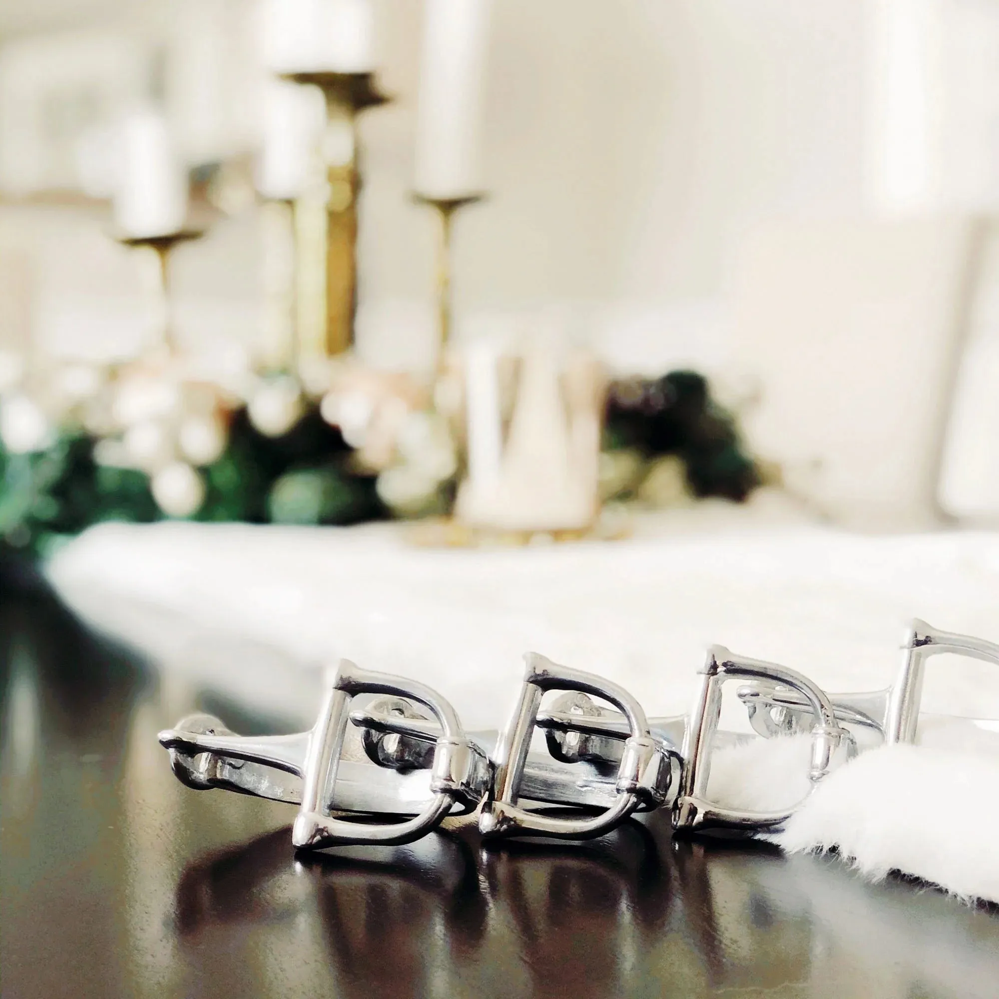 English Snaffle Bit Napkin Rings