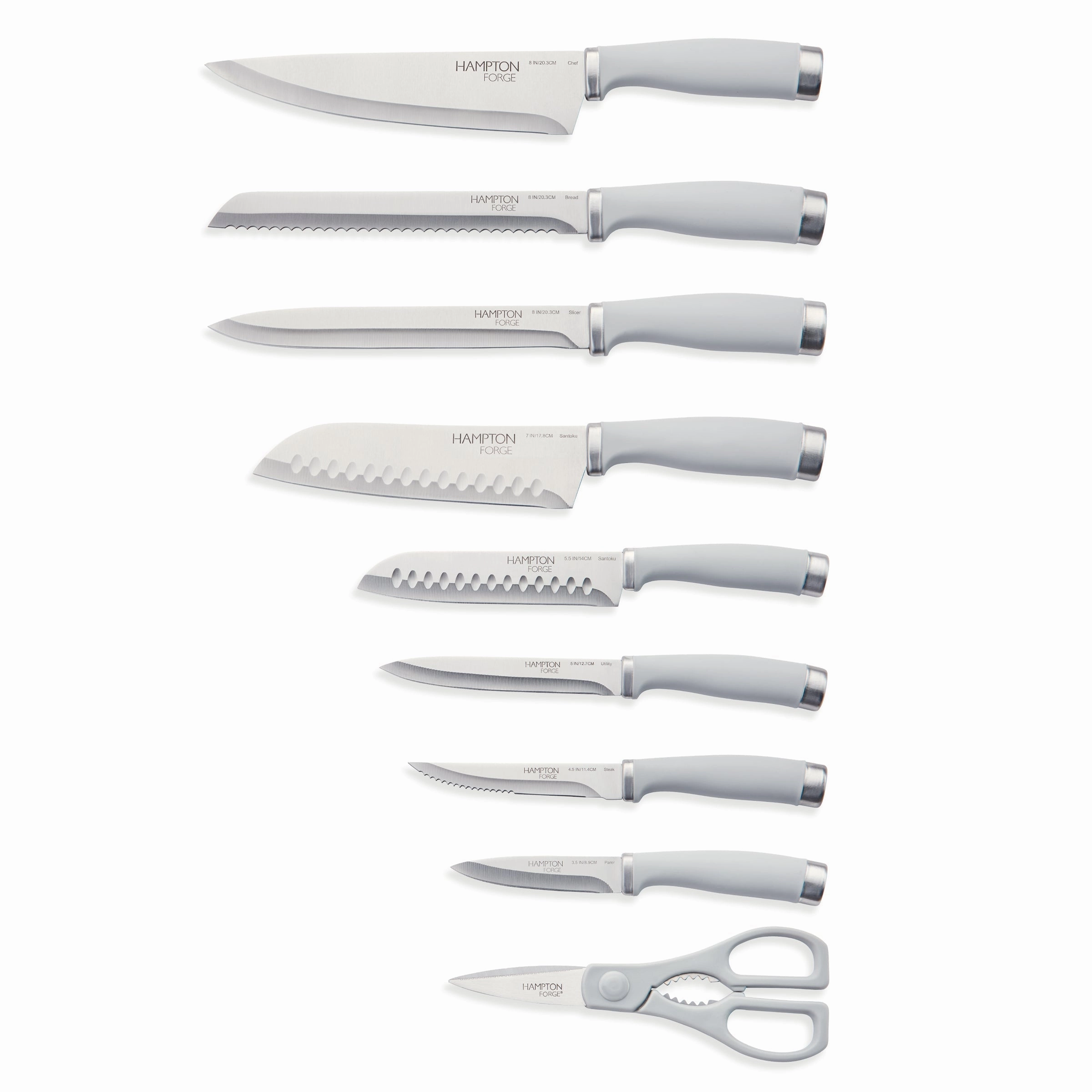 Epicure Cool Grey 15 Piece Cutlery Block Set