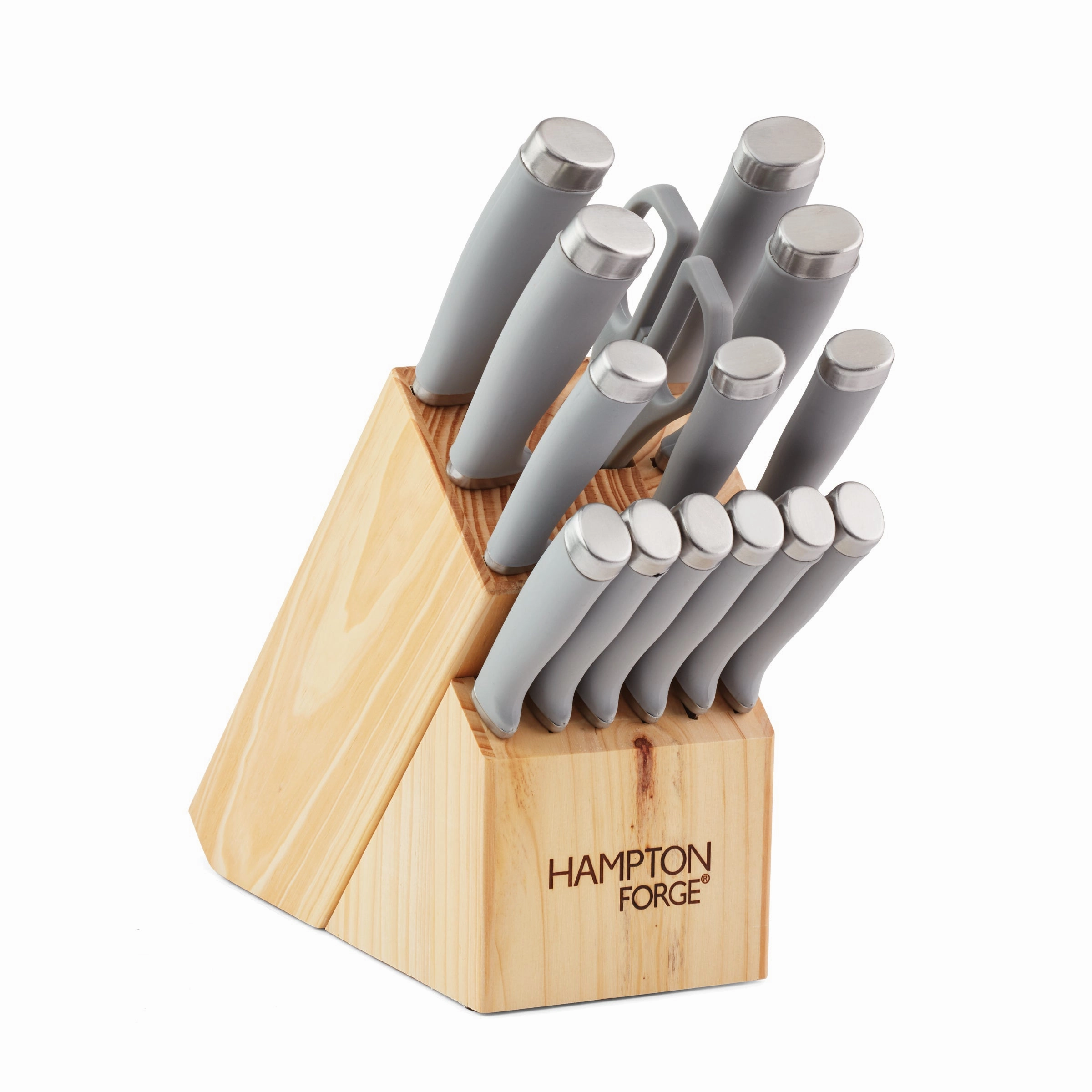 Epicure Cool Grey 15 Piece Cutlery Block Set