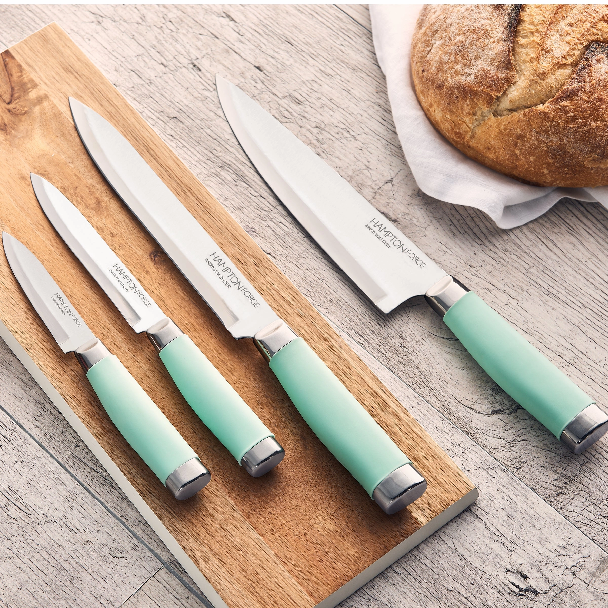 Epicure Pistachio 17 Piece Cutlery Block Set