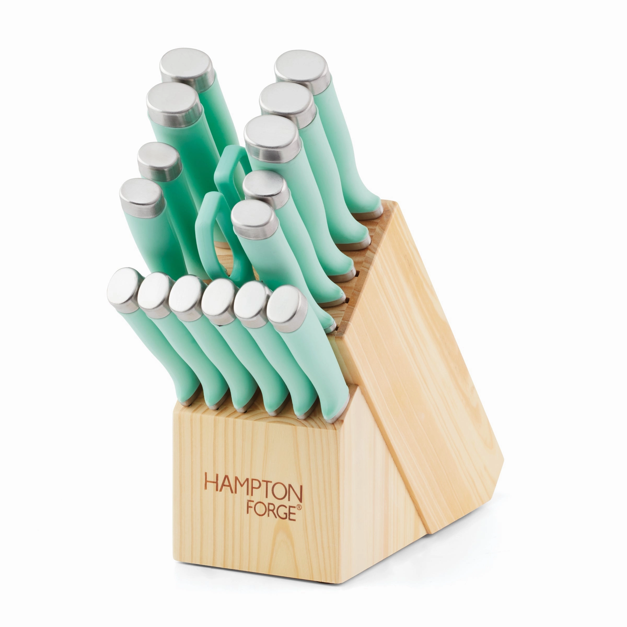 Epicure Pistachio 17 Piece Cutlery Block Set