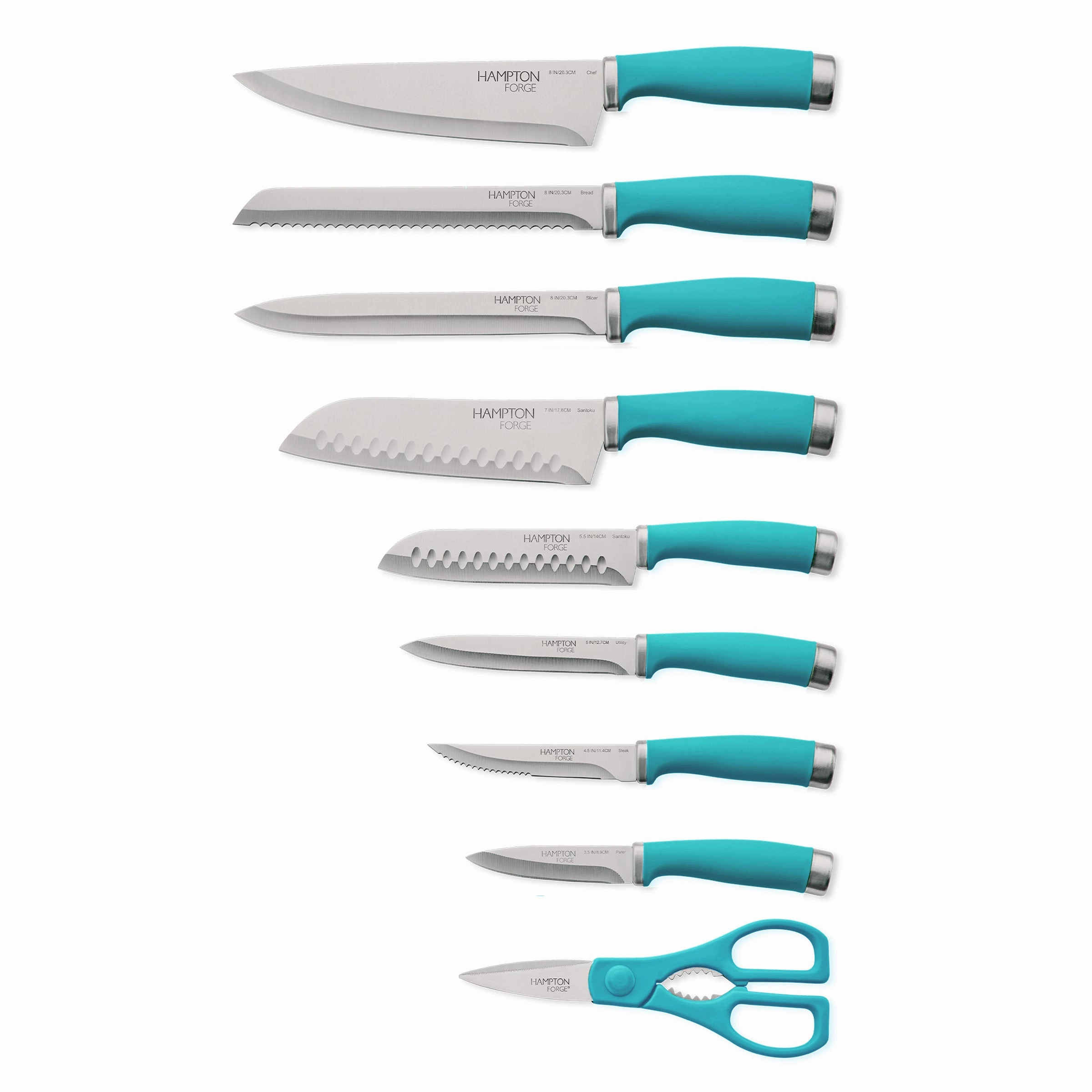 Epicure True Aqua 15 Piece Cutlery Block Set