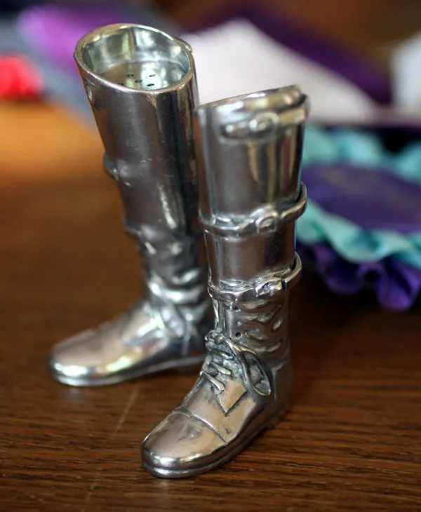 Equestrian Field Boot Salt & Pepper Shakers